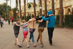 This is my favorite photo, master D taught the kids to coordinate their walk.