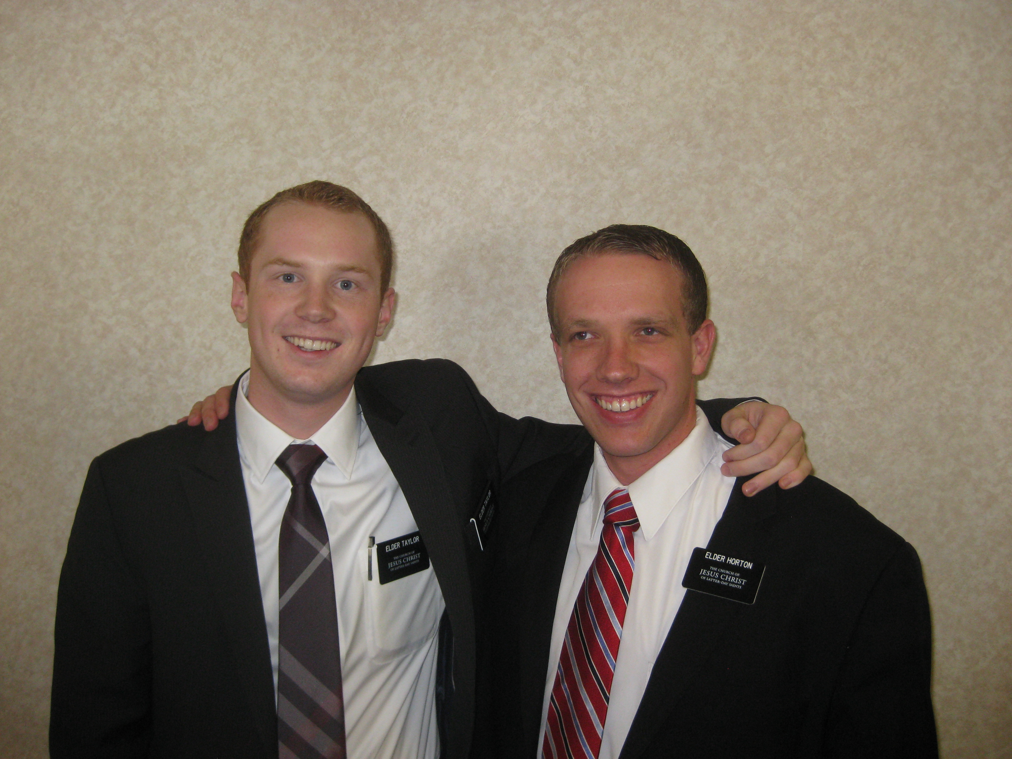 Master D and his second companion, Elder Horton.  They were together 6 months in Lowville - 17 member area.