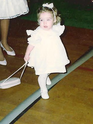 I want to flash back and scoop up that little sweetheart!