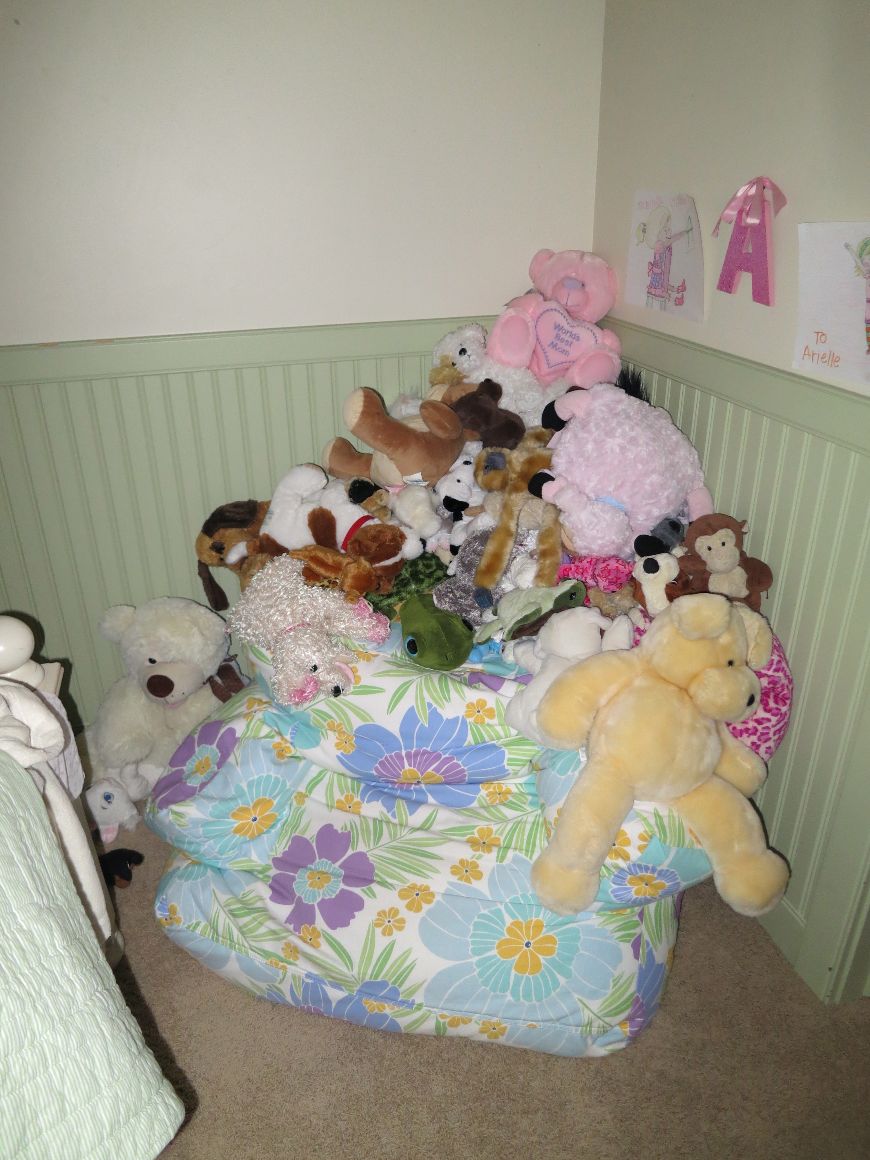 And this is where the stuffed animal ended up....and it's okay, she picked out what she loves to give me.  