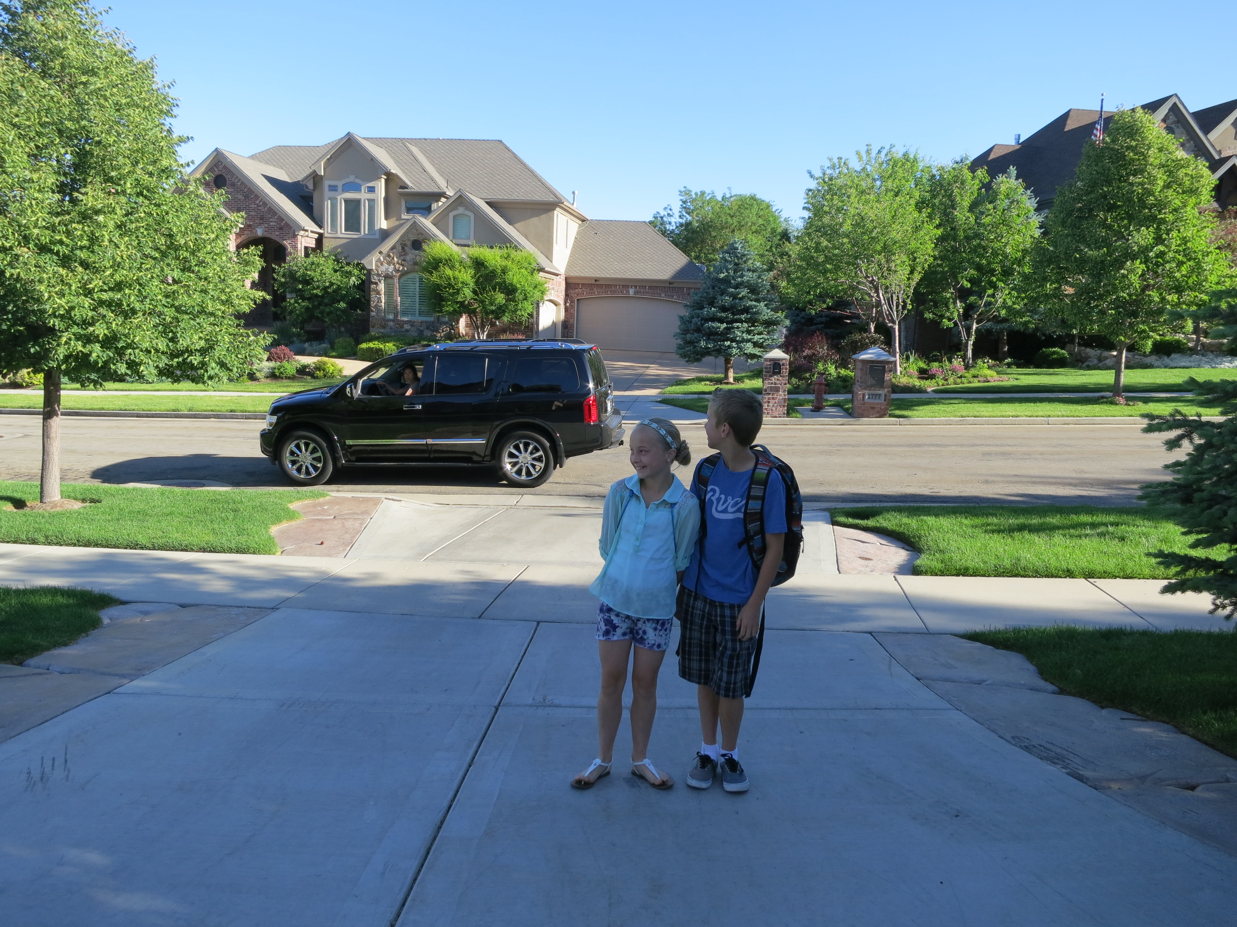 This is the last day of 5th grade-elementary school (our district is going to 6th-8th next year) and Channing Hall!  We are getting old - B and I! 
