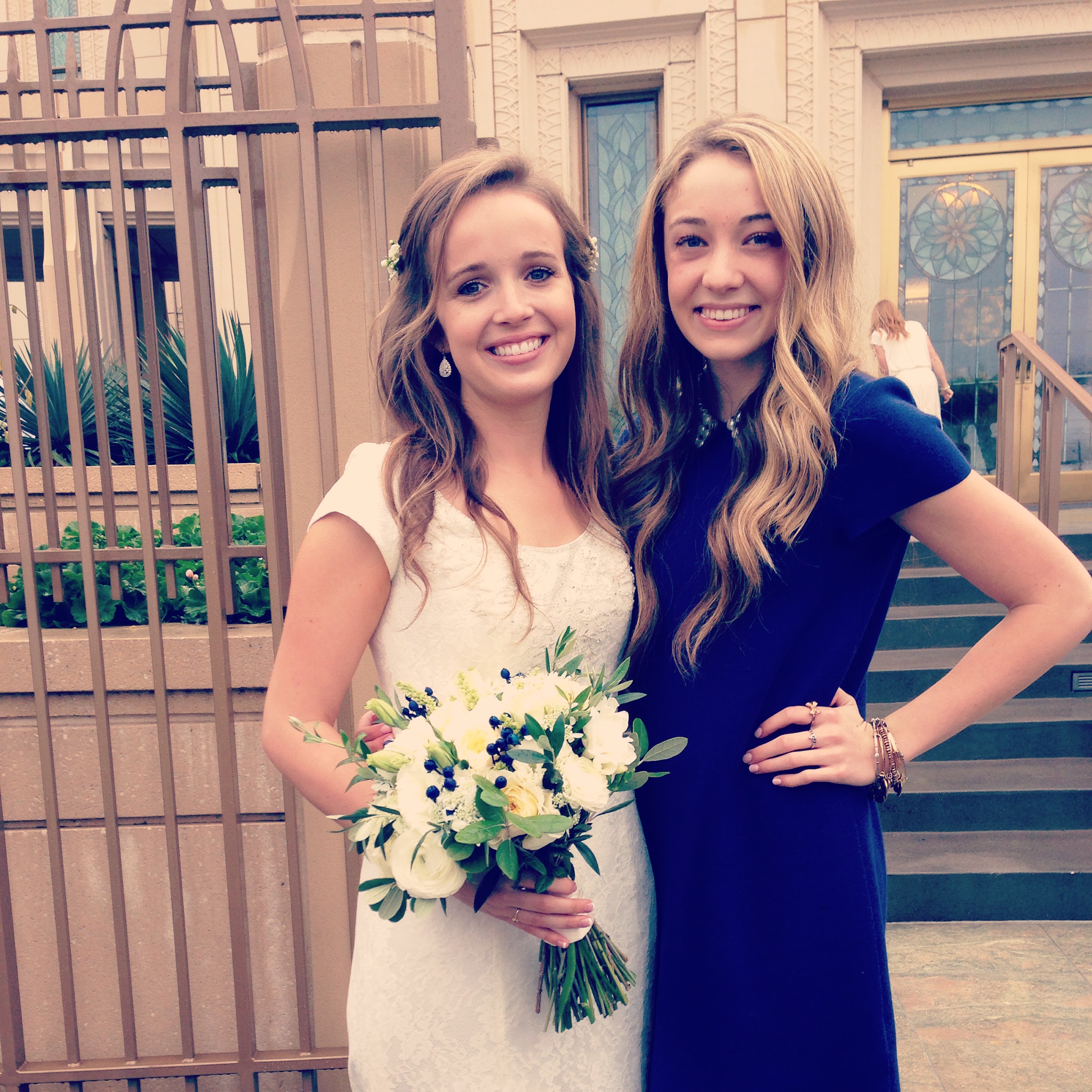 Kari made a very beautiful bride and Lelu loved being a bridesmaid!